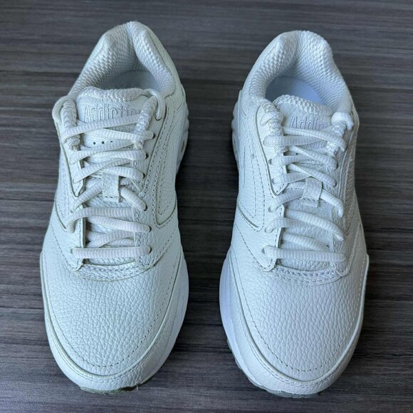 Brooks Women's Addiction Walker Lace-Up Shoes White Leather Size 6 Wide 2E $132 - Picture 3 of 12